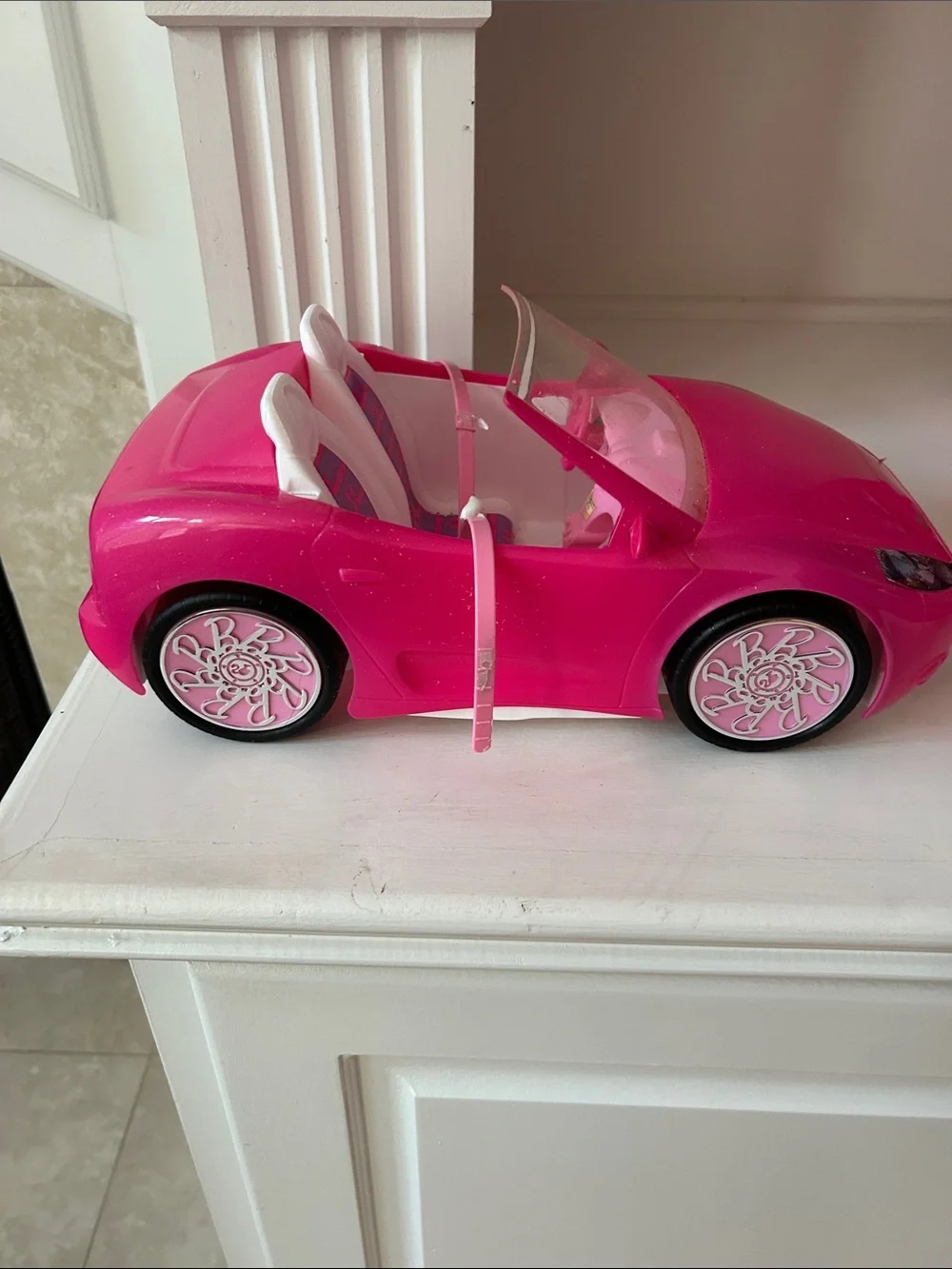 Barbie 2010 Pink Convertible Toy Car for Kids - Stylish Play Vehicle